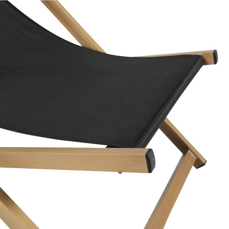 Juego de 2 tumbonas de aluminio, reclinables en 4 posiciones.