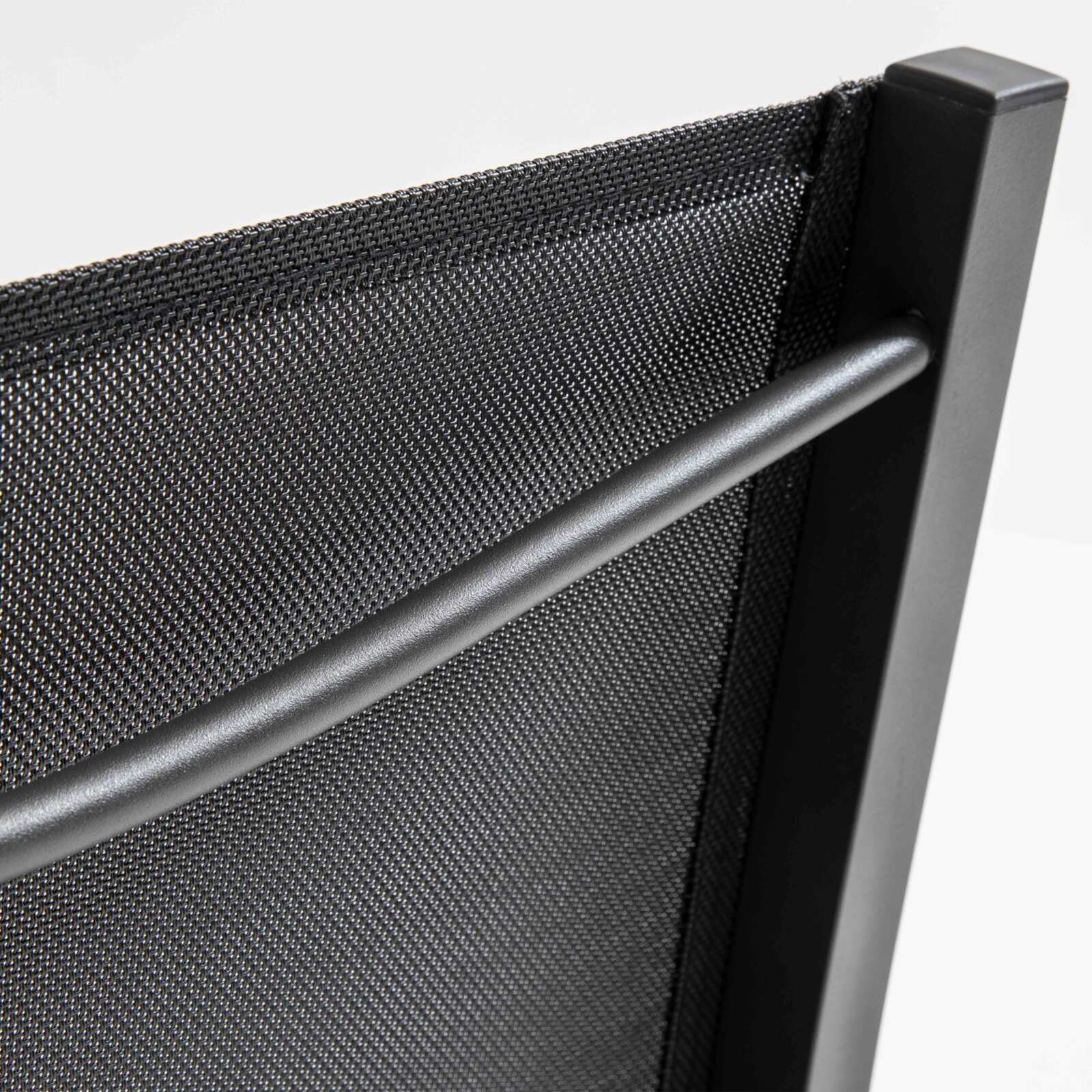 Mesa de jardín rectangular 182x90 cm y 8 sillas en aluminio con tapa de cristal de seguridad