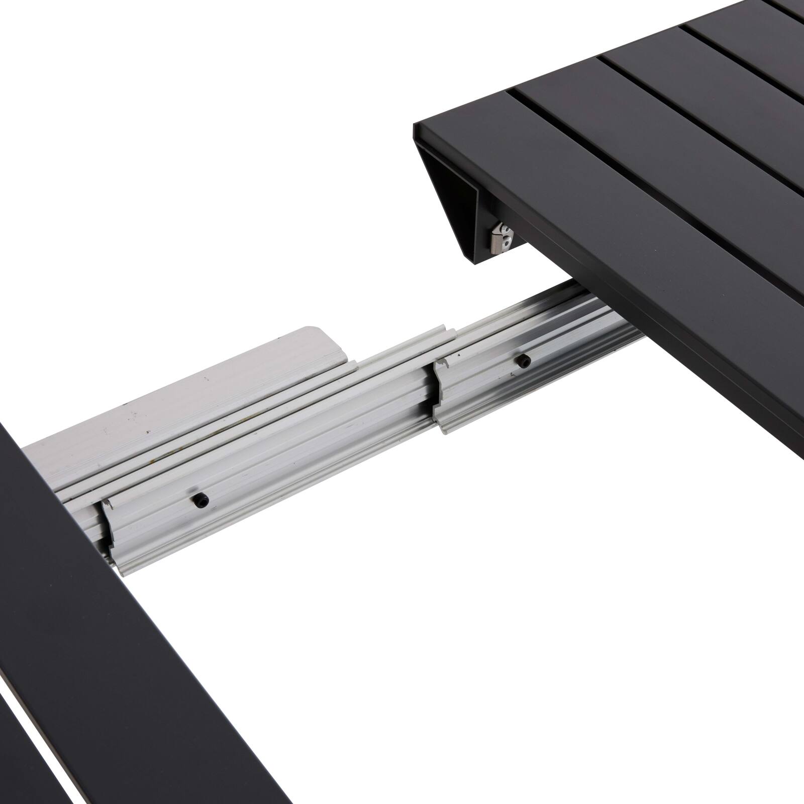 Mesa de jardín extensible rectangular (52/260 x 100 x 74 cm) en aluminio 