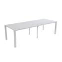 Mesa de jardín extensible rectangular (52/260 x 100 x 74 cm) en aluminio