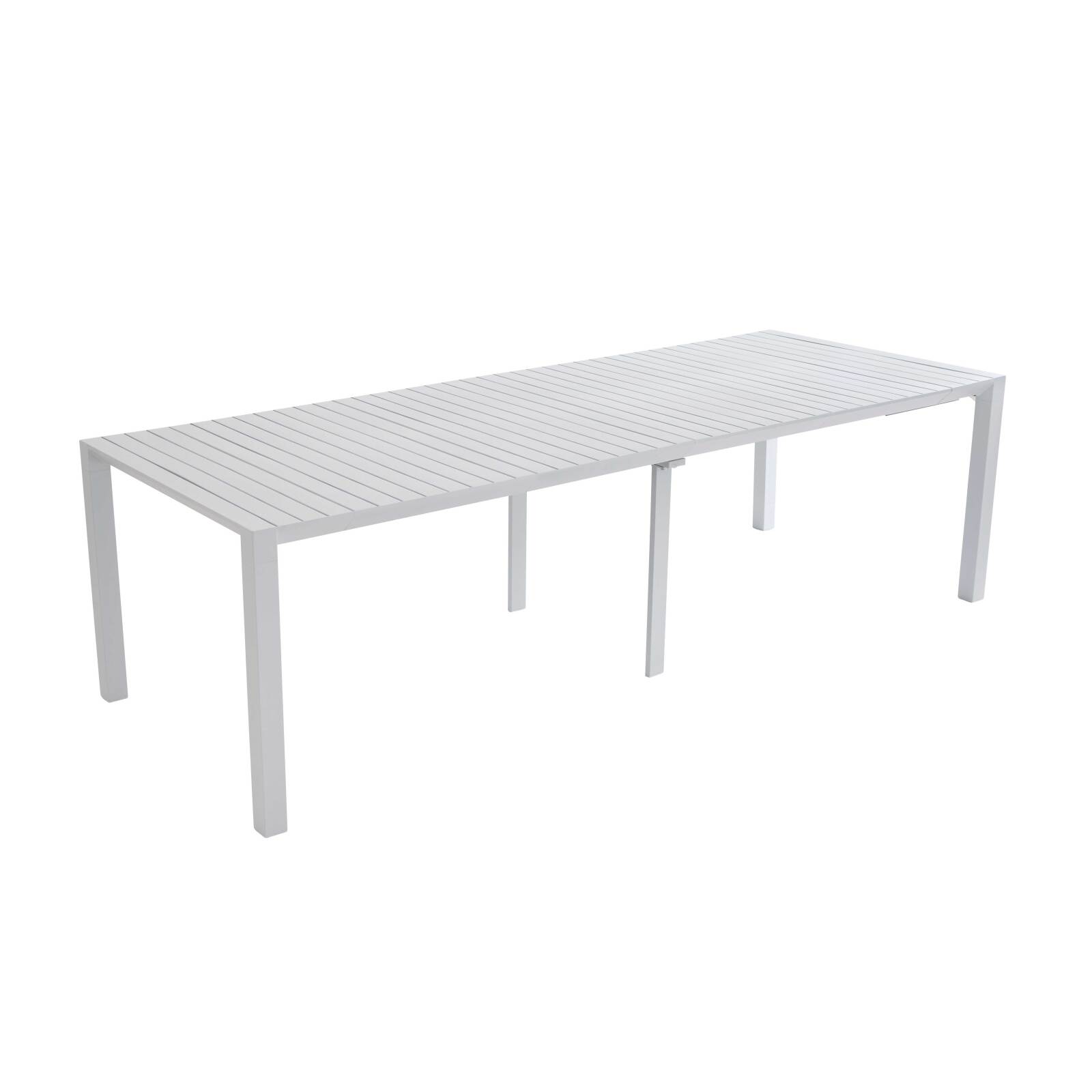 Mesa de jardín extensible rectangular (52/260 x 100 x 74 cm) en aluminio 