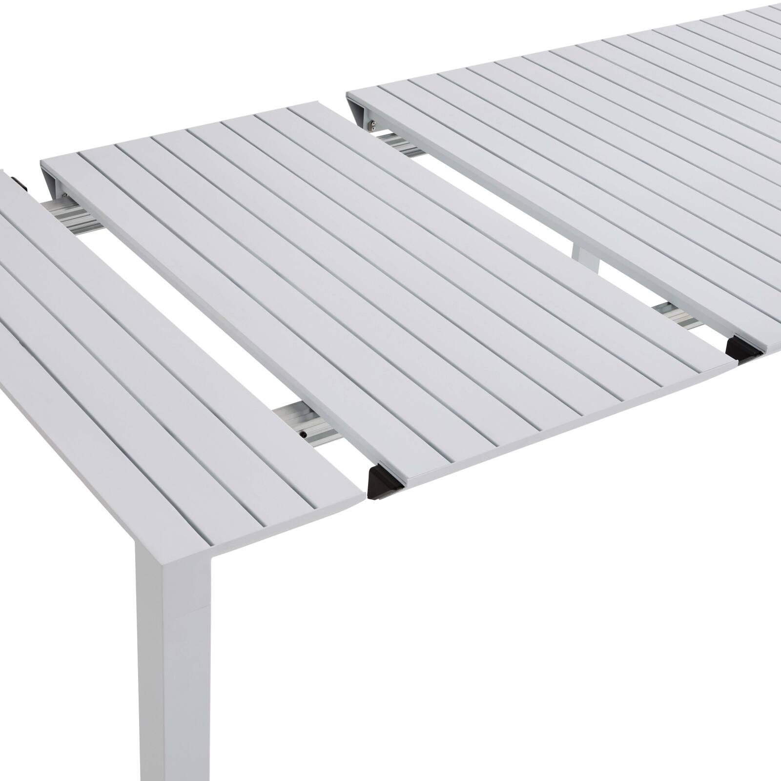 Mesa de jardín extensible rectangular (52/260 x 100 x 74 cm) en aluminio 