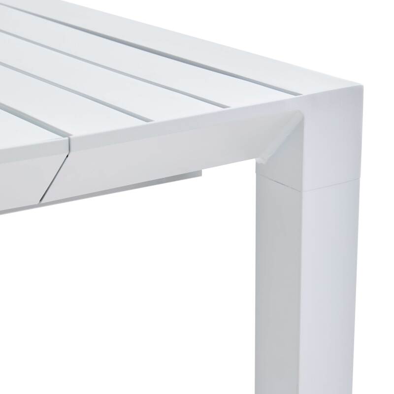 Mesa de jardín extensible rectangular (52/260 x 100 x 74 cm) en aluminio