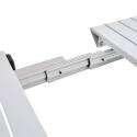 Mesa de jardín extensible rectangular (52/260 x 100 x 74 cm) en aluminio