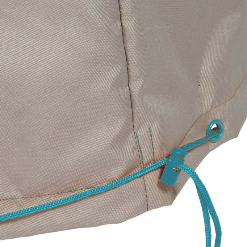 Funda para muebles de jardín 200 x 130 x 60 cm topo