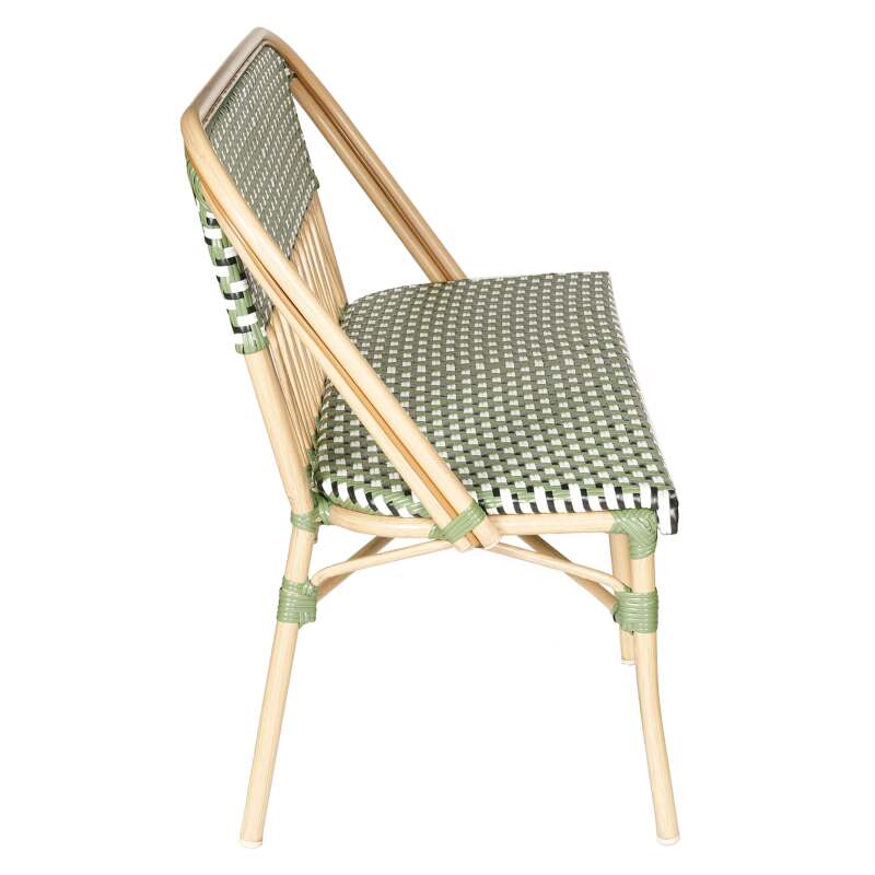 Banco de jardín de aluminio y ratán sintético  (2/5)