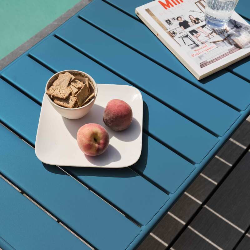 Mesa de centro de jardín rectangular 90 x 50 cm