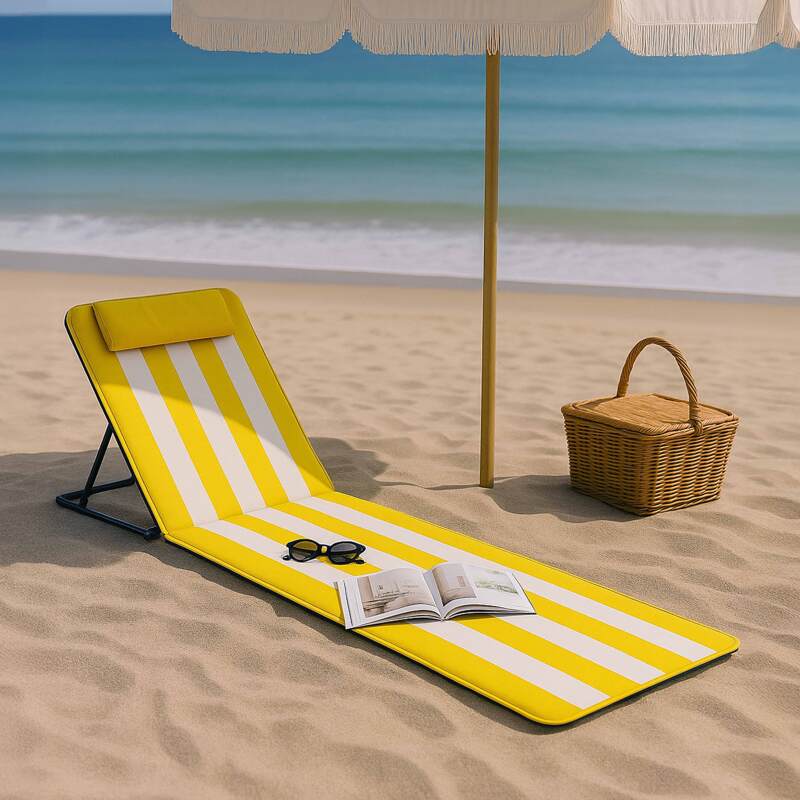 Colchón de playa plegable, reclinable 5 posiciones
