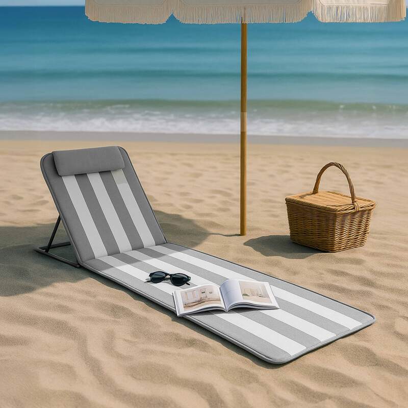 Colchón de playa plegable, reclinable 5 posiciones