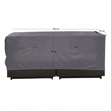Funda para sofá 130 x 75 x 60 cm gris