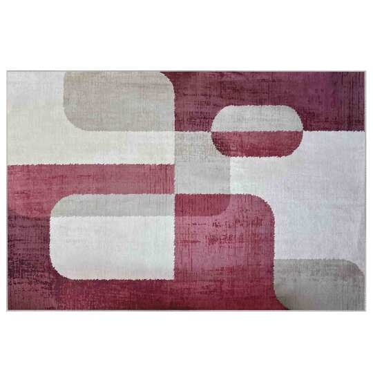 Alfombra rectangular de chenilla de poliéster de pelo corto