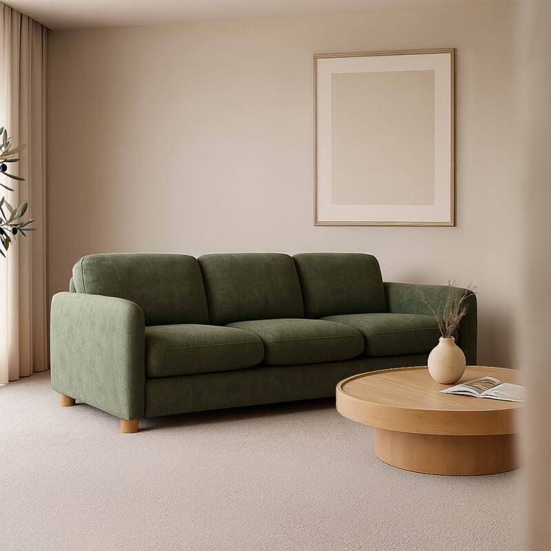 Sofá de tela FSC® 3 plazas