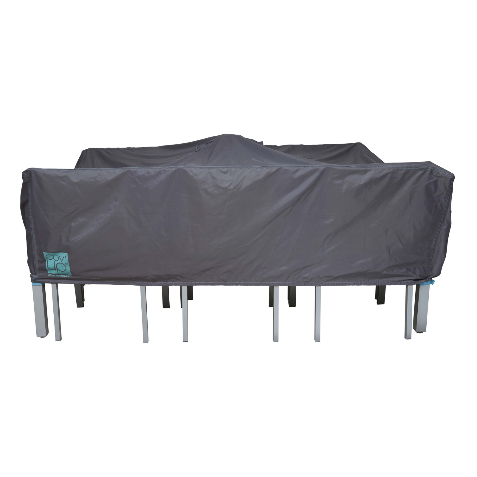 Funda para conjunto de jardín 200 x 130 x 60 cm gris