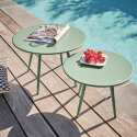 Mesa de centro de jardín redonda Ø40 x 29,5 cm
