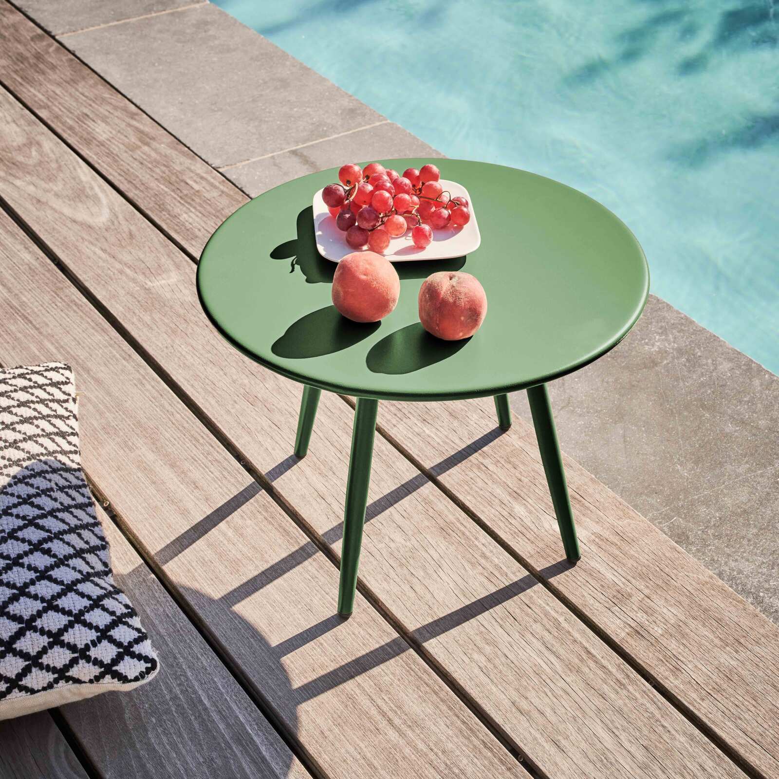 Mesa de centro de jardín redonda Ø40 x 29,5 cm