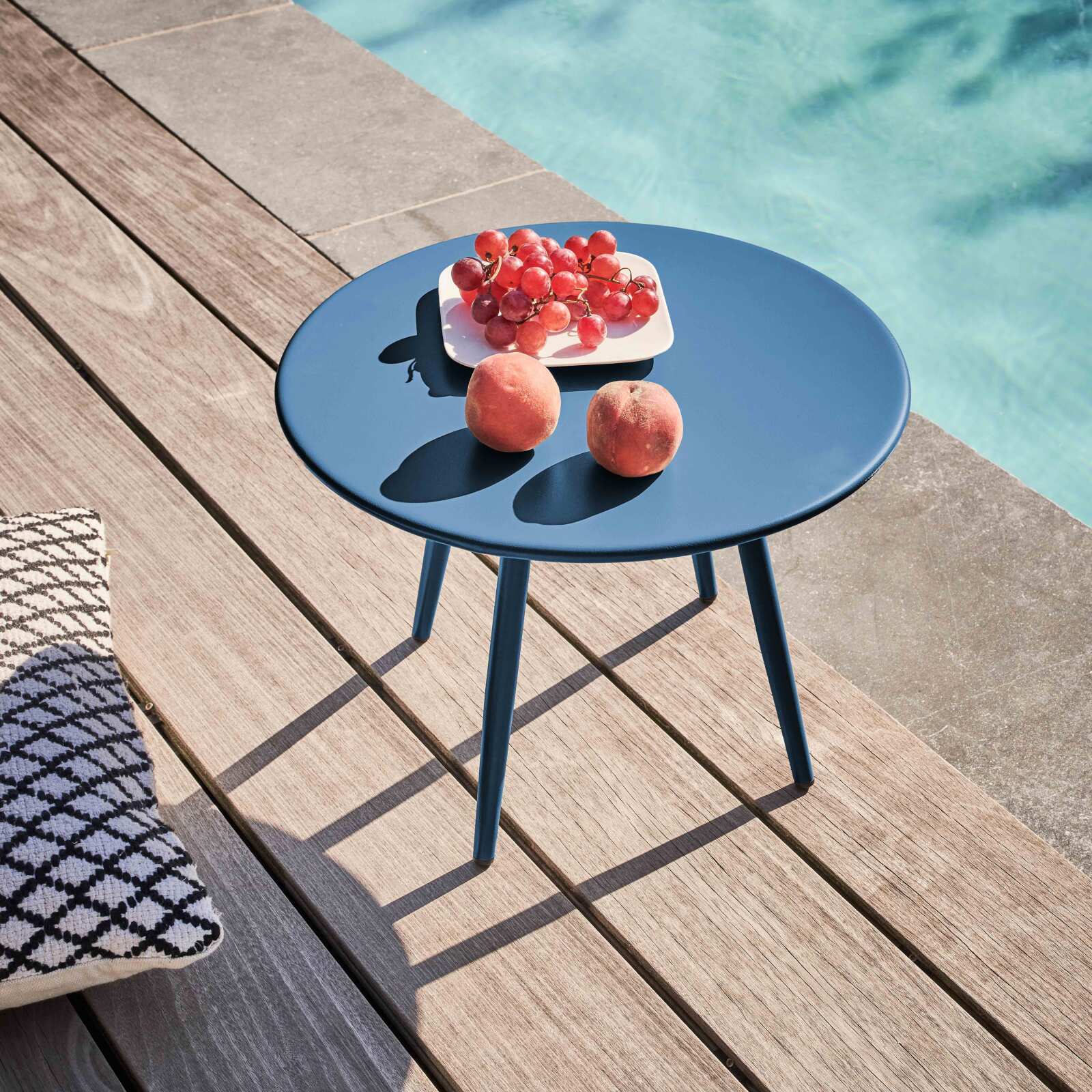 Mesa de centro de jardín redonda Ø40 x 29,5 cm