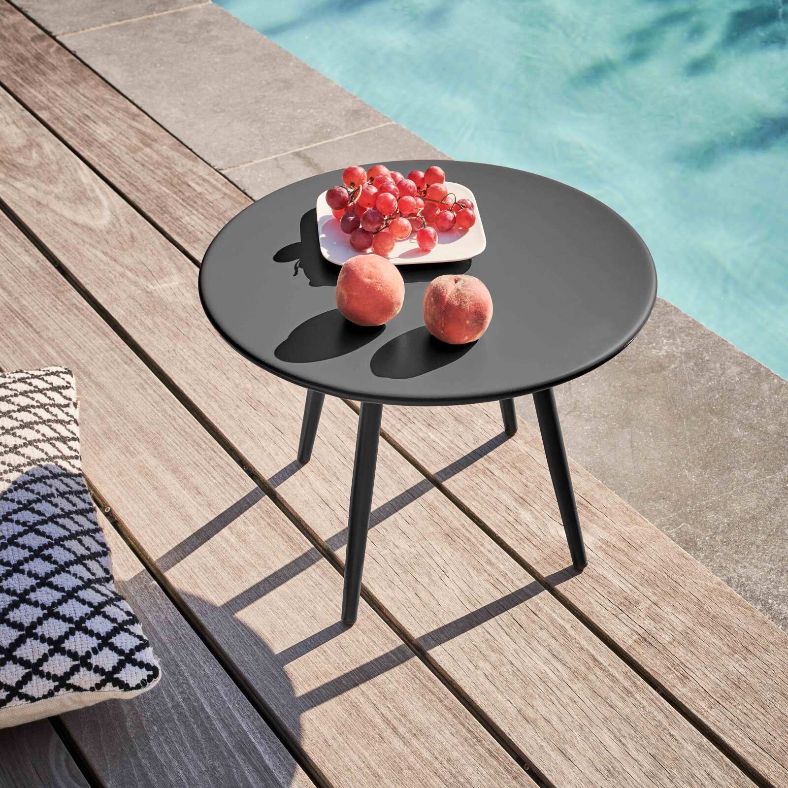 Mesa de centro de jardín redonda Ø40 x 29,5 cm