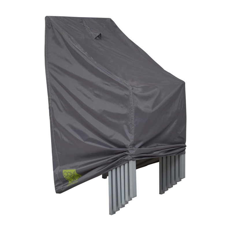 Funda para sillas apilables 66 x 66 x 120 cm gris