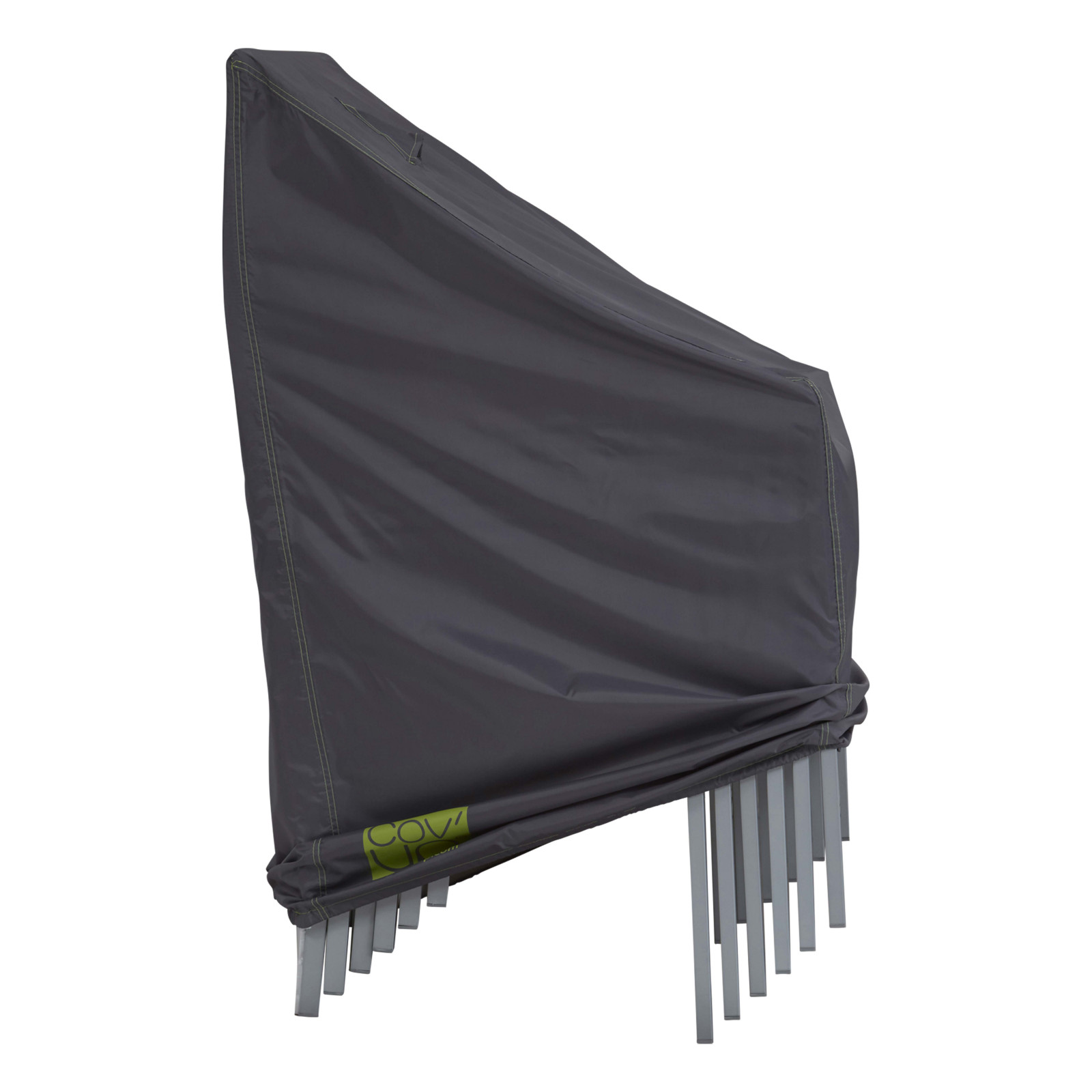 Funda para sillas apilables 66 x 66 x 120 cm gris