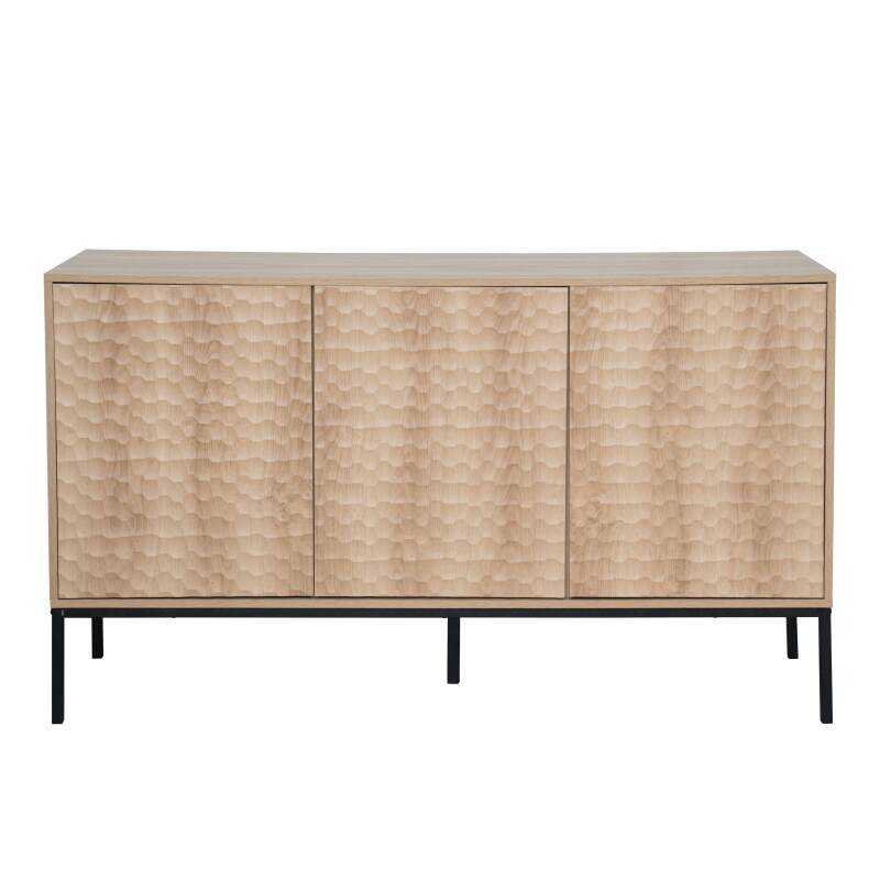 Aparador de melamina de 3 puertas de 147 cm