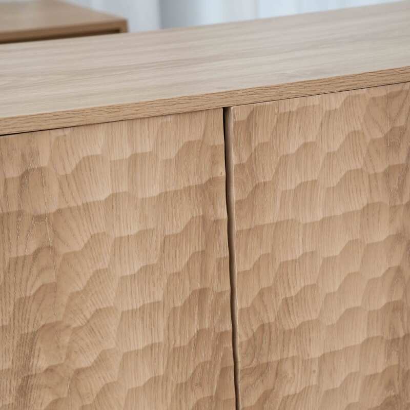 Aparador de melamina de 3 puertas de 147 cm