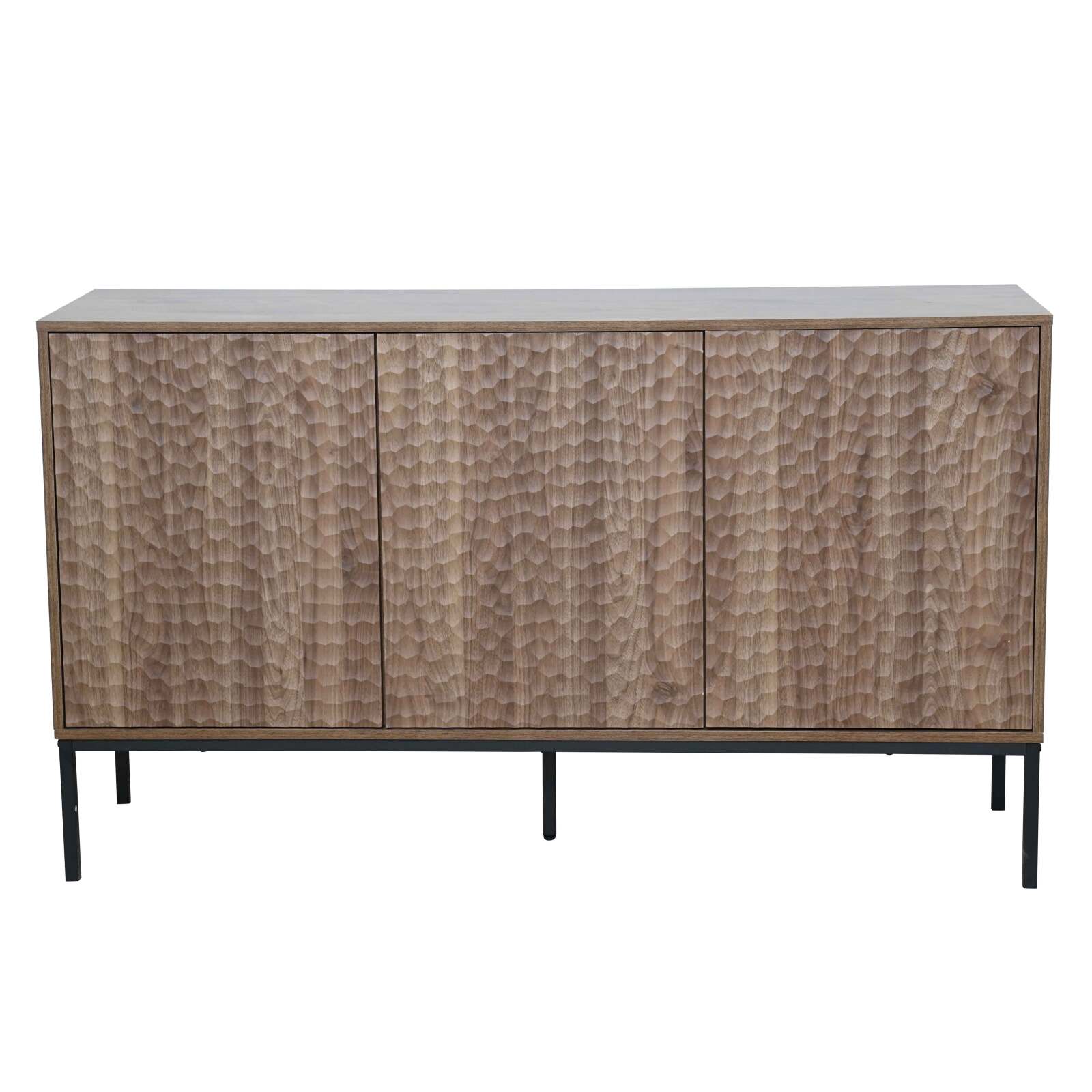 Aparador de melamina de 3 puertas de 147 cm