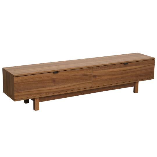 Mueble TV 160 cm efecto madera industrial | Oviala