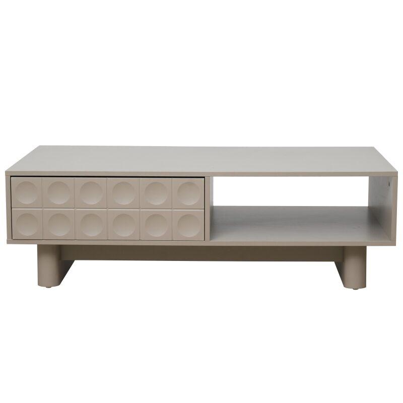 Mesa de centro de melamina rectangular 120x60x38,5 cm (3/6)