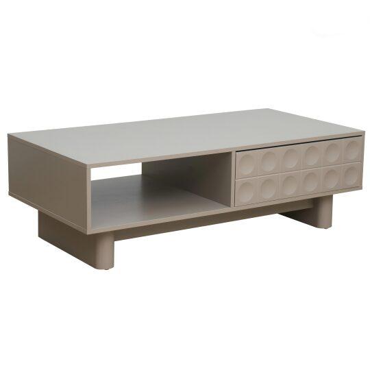 Mesa de centro de melamina rectangular 120x60x38,5 cm | Oviala