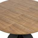 Mesa de comedor redonda de melamina y metal 4 personas