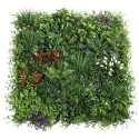 Muro verde artificial de polipropileno 100 x 100 cm