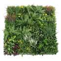 Muro verde artificial de polipropileno 100 x 100 cm