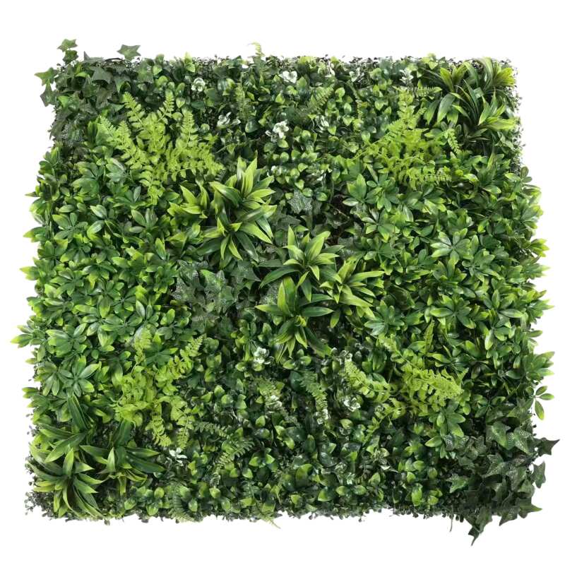 Muro verde artificial de polipropileno 100 x 100 cm