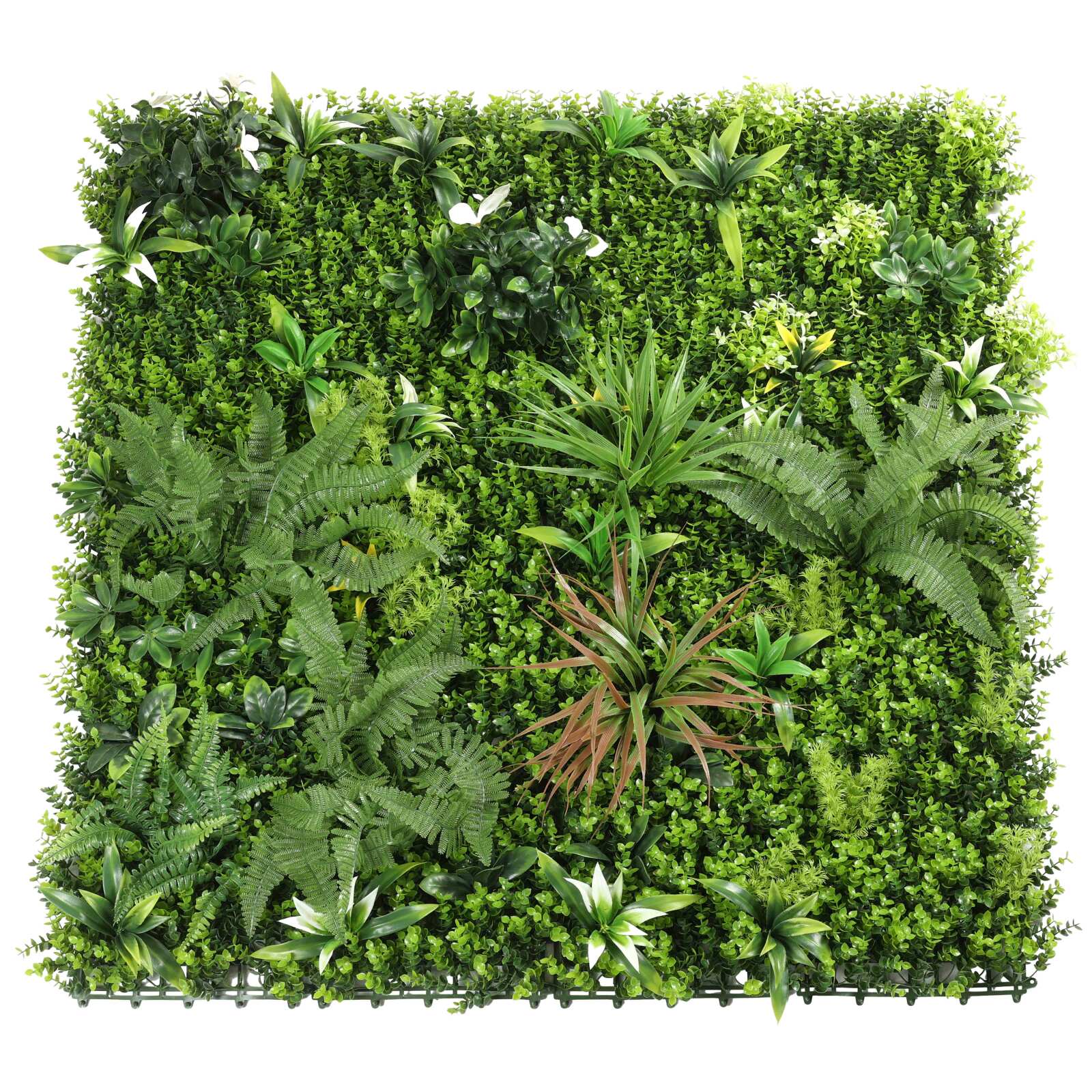 Muro verde artificial de polipropileno 100 x 100 cm