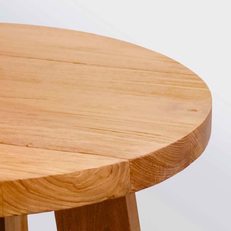 Mesa de centro de teca maciza reciclada FSC