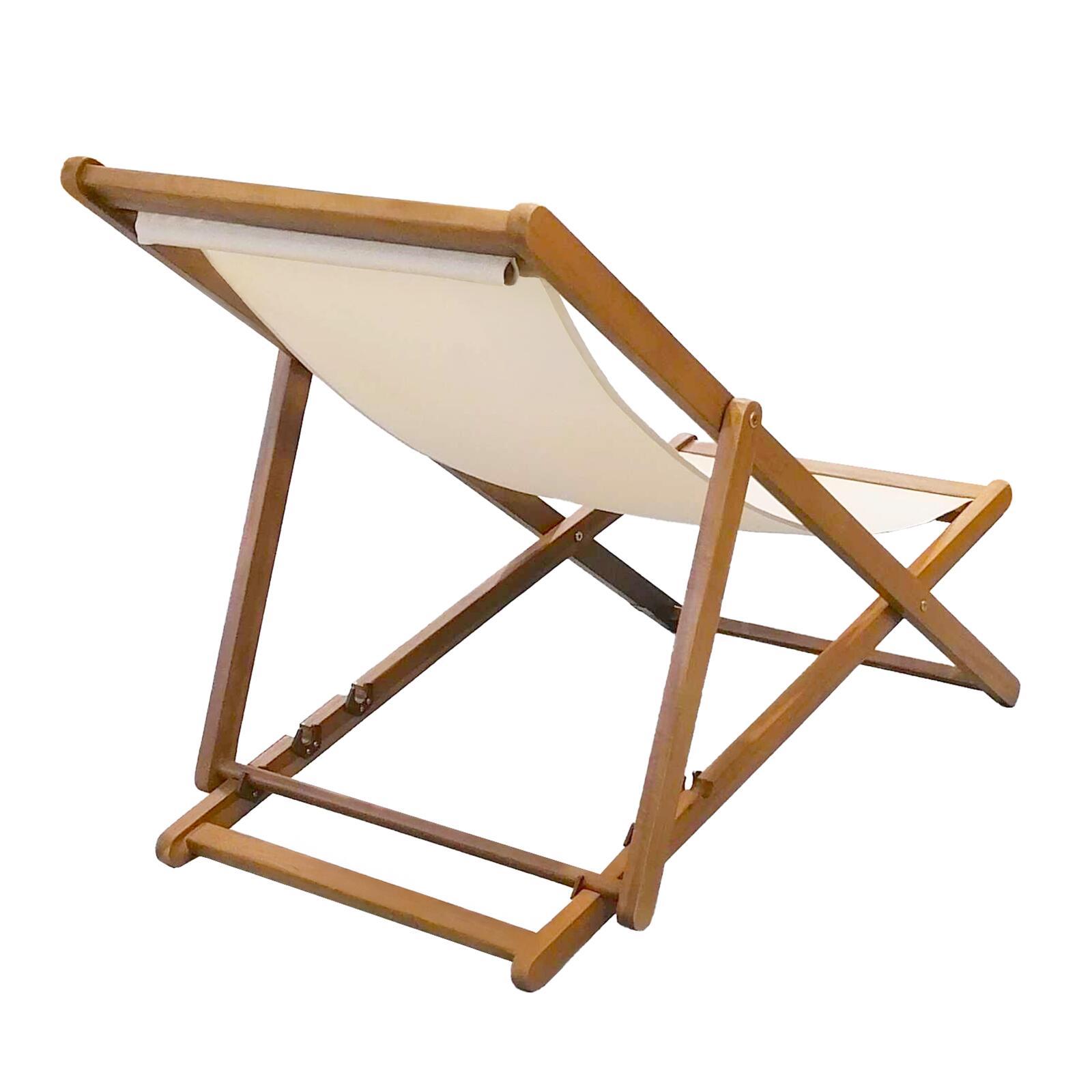 Tumbonas de acacia 100% FSC® reclinables en 3 posiciones - Lote de 2