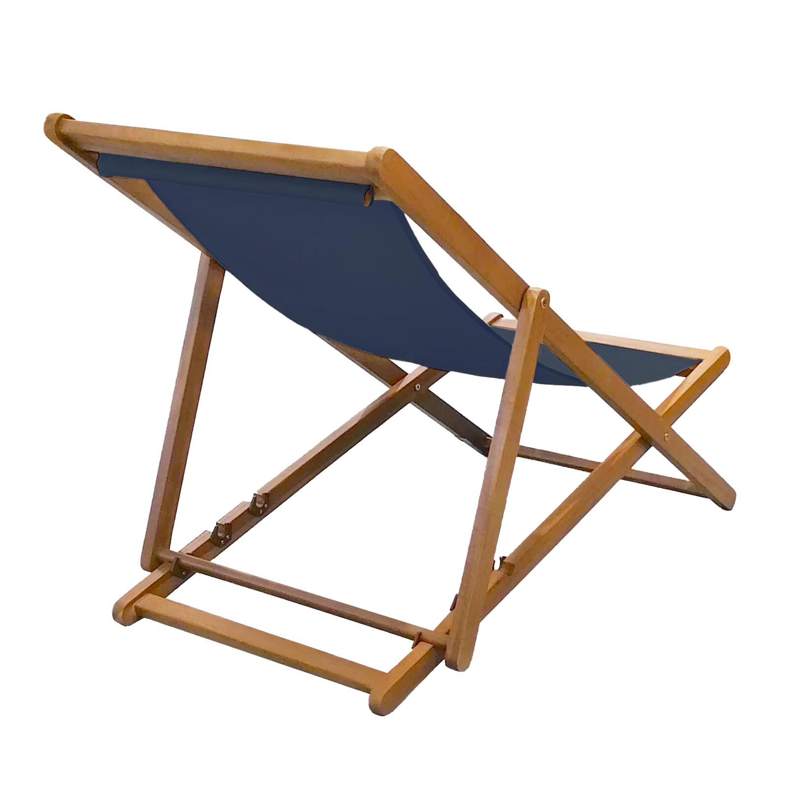 Tumbonas de acacia 100% FSC® reclinables en 3 posiciones - Lote de 2