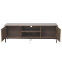 Mueble TV 160 cm de melamina efecto madera escandinavo