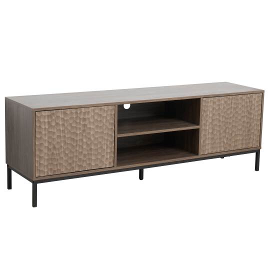 Mueble TV 160 cm efecto madera escandinavo | Oviala