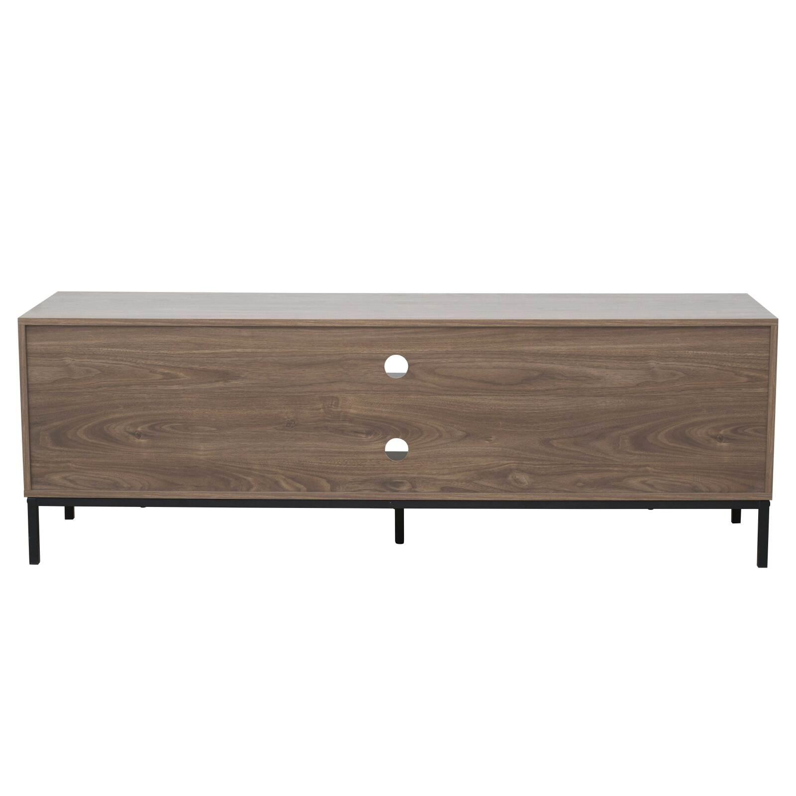 Mueble TV 160 cm de melamina efecto madera escandinavo