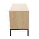 Mueble TV 120 cm de melamina efecto madera escandinavo