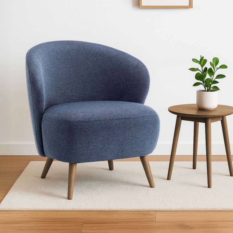 Sillón relax en madera y tela