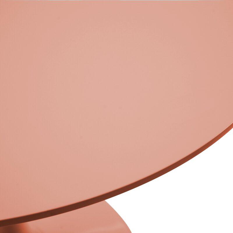 Mesa de comedor redonda de melamina y metal 4 personas