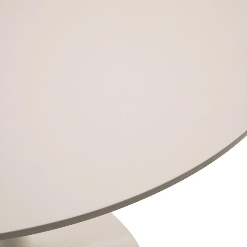 Mesa de comedor redonda de melamina y metal 4 personas  (5/6)