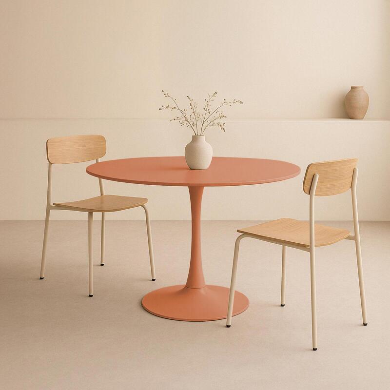 Mesa de comedor redonda unido 4 personas