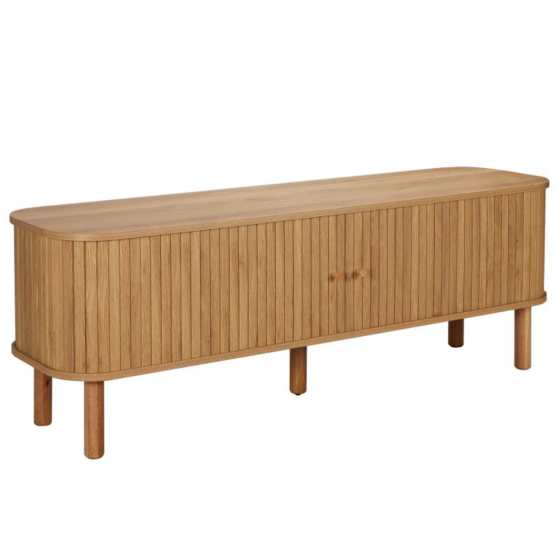 Mueble TV 150 cm efecto madera escandinavo