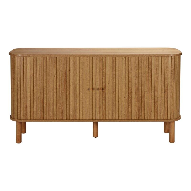 Aparador efecto madera 2 puertas 140 cm (3/8)