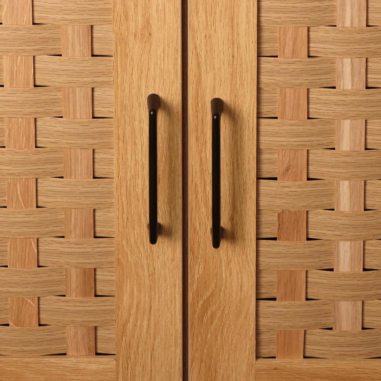 Aparador efecto madera con 2 puertas, 150 cm