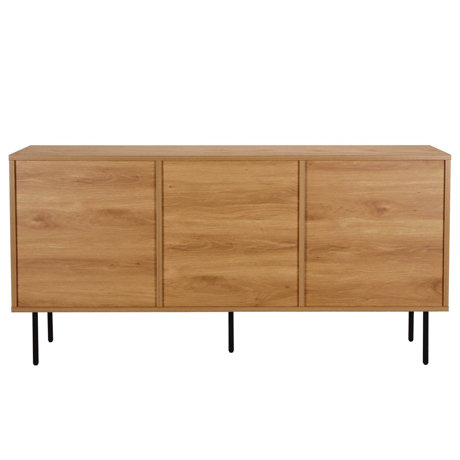 Aparador efecto madera con 2 puertas, 150 cm Aparador efecto madera con 2 puertas, 150 cm