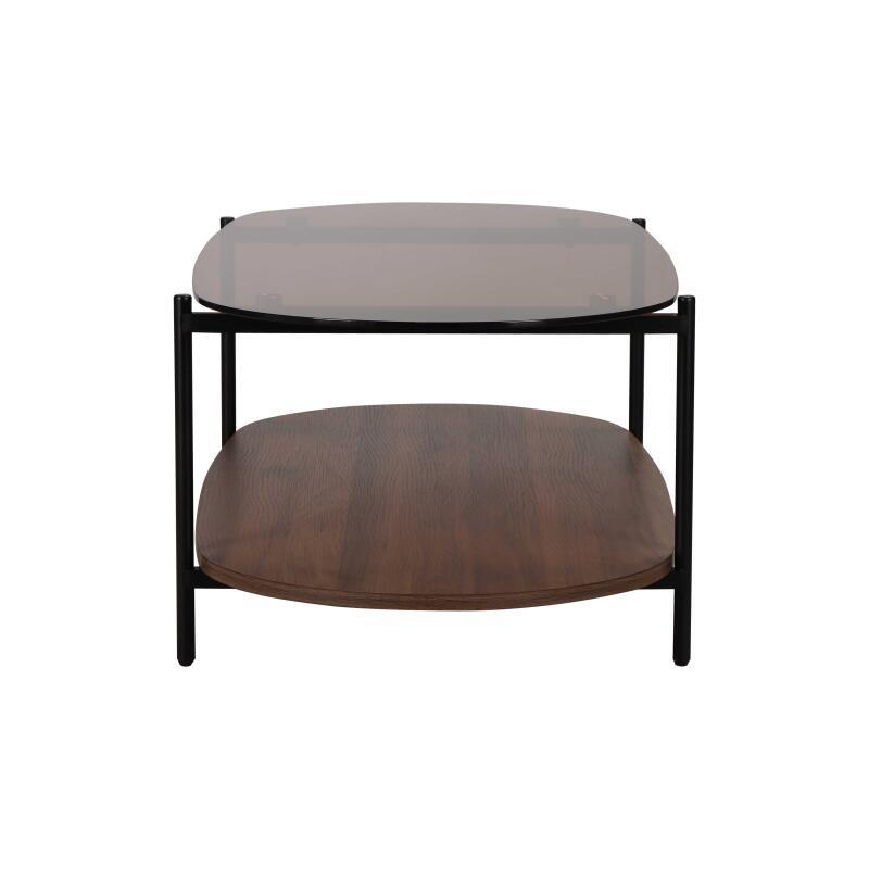 Mesa de centro de cristal ovalada 120 x 55 x 40 cm (3/5)